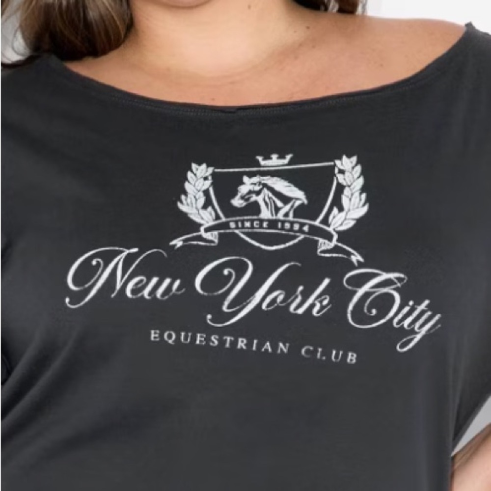 Women's Short Sleeve Off the Shoulder
Boxy T-Shirt - Wild Fable nyc new - Picture 2 of 5